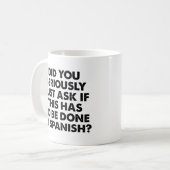 本気で頼ここもしの為にスペインの? コーヒーマグカップ (正面左)