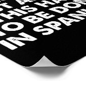 本気で頼ここもしの為にスペインの? ポスター (角)