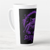 本気猫 カフェラテマグ (左アングル)