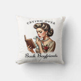 本泣き叫びオーバーブックボーイフレンドヴィンテージ枕 クッション