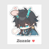 本海スターレールチビ（小さくかわいく書いた感じ）ダンヘンILパットステッカー シール (シート)