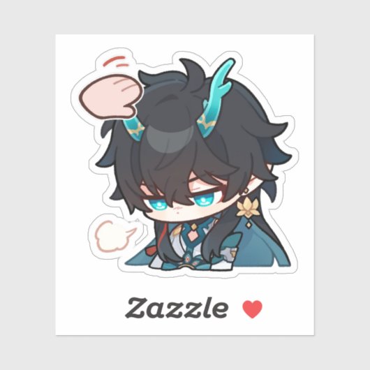 本海スターレールチビ（小さくかわいく書いた感じ）ダンヘンILパットステッカー シール (シート)