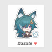 本海スターレールチビ(小さくかわいく書いた感じ)ユコンステッカー シール (シート)