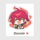 本海スターレールチビ(小さくかわいく書いた感じ)ルカ発行ステッカー シール (シート)