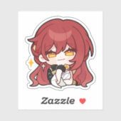 本海スターレールチビ(小さくかわいく書いた感じ)姫子ステッカー シール (シート)