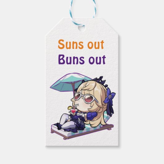 本海スターレール。太陽が出て、パンが出る ギフトタグ (正面)