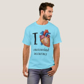 本物そっくりなハートで解剖学的に正確 - 改善版 Tシャツ (正面フル)