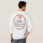 本物です Tシャツ (裏面フル)