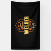 本物で信頼できる溶接機 横断幕 (縦)