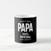 本物で信頼できるPapa |父の贈り物 コーヒーマグカップ (中央)