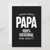本物で信頼できるPapa |父の贈り物 サンキューカード (正面)