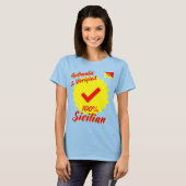 本物と検証済み100%シチリア Tシャツ (正面フル)