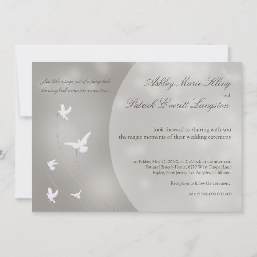 本物のおとぎ結婚話 招待状 (裏面)