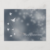 本物のおとぎ話のテーブル番号カード ポストカード (裏面)