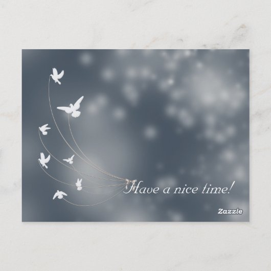 本物のおとぎ話のテーブル番号カード ポストカード (裏面)