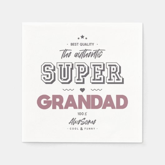 本物のすごい孫 スタンダードカクテルナプキン (正面)