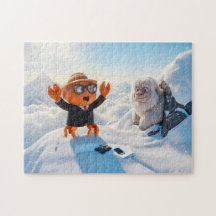 本物のイエティを見て驚くスパイクラブ
