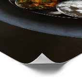 本物のインディアンヒンズー教ベータリフードプラッタ ポスター (角)