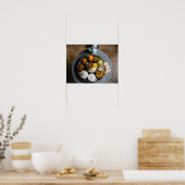 本物のインディアンヒンズー教ベータリフードプラッタ ポスター (キッチン)