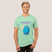本物のイースターエッグへの願い薄い緑 トライブレンドＴシャツ (正面全面)