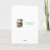 「本物のイースターバニー」ホリデーカード シーズンカード (裏面)