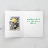 「本物のイースターバニー」ホリデーカード シーズンカード (内部)