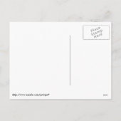 本物のクリスマスの靴下にハムスター絵画の シーズンポストカード (裏面)