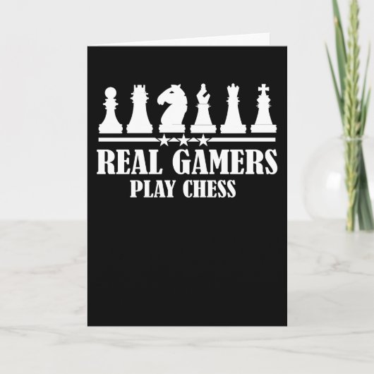 本物のゲーマーはチェスをする カード (正面)