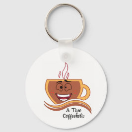 本物のコーヒー中毒者のコーヒー キーホルダー