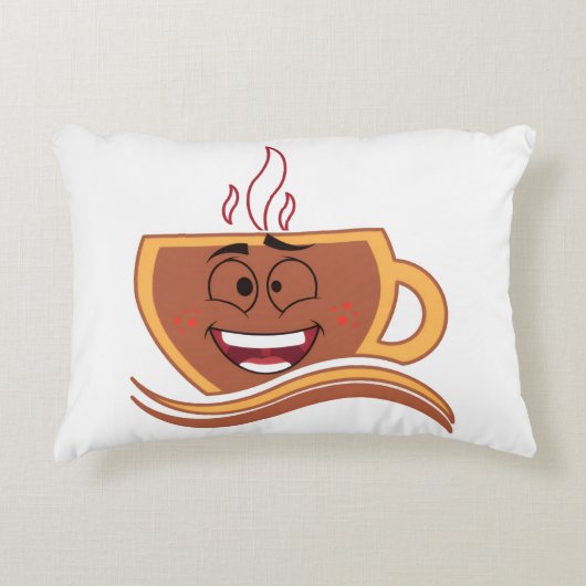 本物のコーヒー中毒者 アクセントクッション (正面)