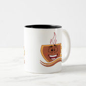 本物のコーヒー中毒者 ツートーンマグカップ (正面右)