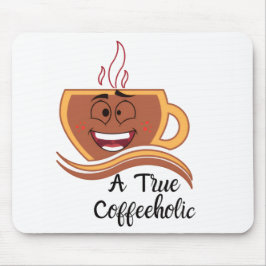 本物のコーヒー中毒者 マウスパッド