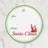 本物のサンタクロース航空便シール フェイバータグ (裏面)