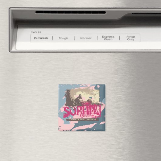 本物のサーフィンTシャツとギフト マグネット (インサイチュ (食洗機))