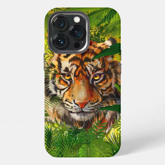 本物のジャングルタイガー iPhoneケース (裏面)