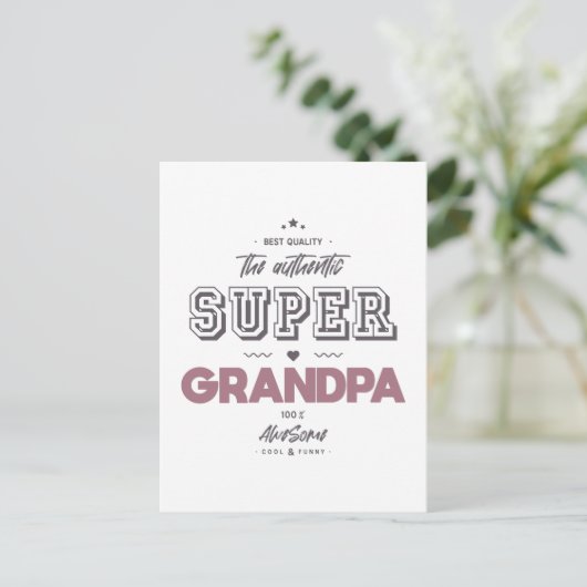 本物のスーパーおじいちゃん ポストカード (スタンド正面)