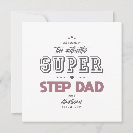 本物のスーパーステップパパ カード (正面)