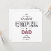 本物のスーパーダッド カード (正面/裏面インサイチュ)