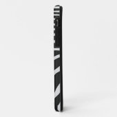 本物のゼブラスキンプリント-白黒ストライプ Case-Mate iPhoneケース (裏面/左)