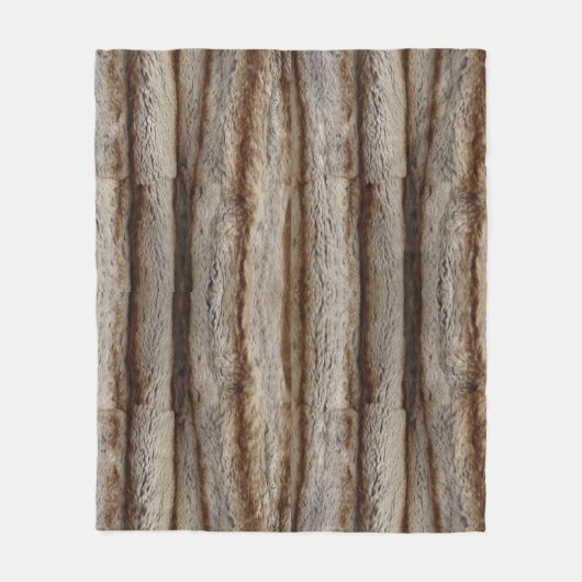 本物のチンチラ毛皮ルックシェルパブランケット フリースブランケット (正面)