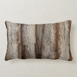 本物のチンチラ毛皮 ランバークッション