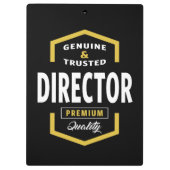 本物のディレクターのギフトアイディア クリップボード (裏面)