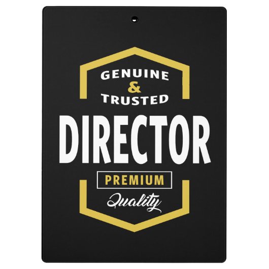 本物のディレクターのギフトアイディア クリップボード (裏面)