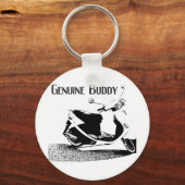 本物のバディブラック キーホルダー (正面)