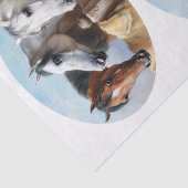 本物のビクトリア時代の3頭の馬の絵（AIではない） 薄葉紙 (詳細)