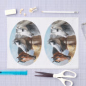 本物のビクトリア時代の3頭の馬の絵（AIではない） 薄葉紙 (クラフト)