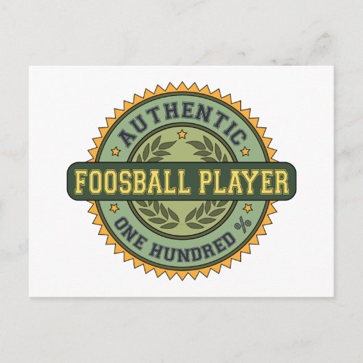 本物のフォアボール選手 ポストカード (正面)