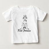 本物のプリンセス ベビーTシャツ (正面)
