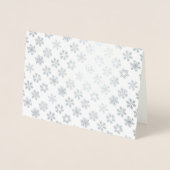 本物のホイルカード 冬の不思議な休暇 箔カード (正面)