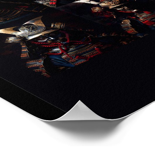 本物のポスター侍の鎧アートワークのウォールアート ポスター (角)